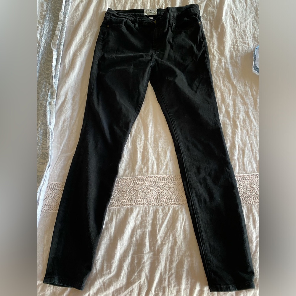 Size 30 Le High Skinny black Frame jeans, slim fit